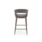 H114 bárszék – szürke / dió