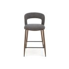 H114 bárszék – szürke / dió