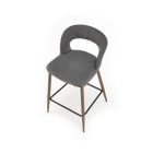 H114 bárszék – szürke / dió