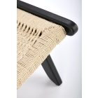 Foden pihenőfotel – fekete / natúr