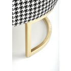 Harmony tárolós pad – fekete-fehér / arany