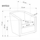 Enrico pihenőfotel – zöld