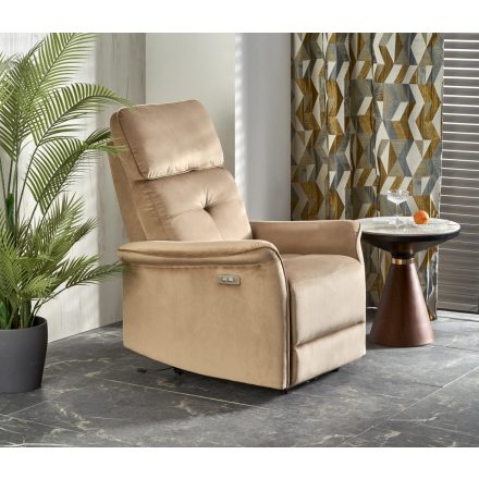 SEMIR elektromos relax fotel, szín: fekete