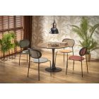 Olmo kerek étkezőasztal – dió / fekete