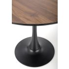 Olmo kerek étkezőasztal – dió / fekete
