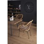 Berlin bővíthető étkezőasztal – mézes dió / fekete