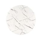 Raymond 2 kerek étkezőasztal – fehér márvány / arany