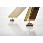 Raymond 2 kerek étkezőasztal – fehér márvány / arany