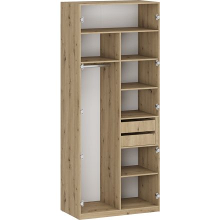 FLEX K5 korpusz - moduláris gardrób, szín: artisan tölgy