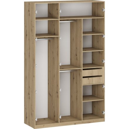 FLEX K7 korpusz - moduláris gardrób, szín: artisan tölgy