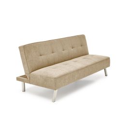 Carlito kinyitható kanapé – bézs / króm