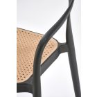 K530 rakásolható szék – natúr / fekete