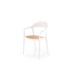 K530 rakásolható szék – natúr / fehér