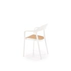 K530 rakásolható szék – natúr / fehér
