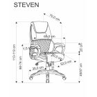Steven forgószék – fekete / szürke