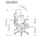 Valerio forgószék – fekete / szürke