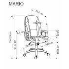 Mario forgószék – fekete