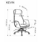 Kevin forgószék – világosszürke