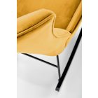 Bazalto hintafotel – mustár