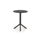 Calvo kerek kerti asztal – fekete
