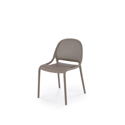 K532 rakásolható kültéri szék, szín: khaki