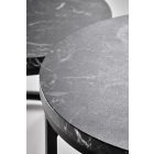 Oreo dohányzóasztal (2 db-os szett) – fekete márvány / fekete