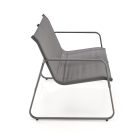 Conor kerti garnitúra (kanapé + 2 fotel + dohányzóasztal) – sötétszürke/világosszürke