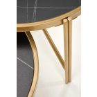 Fatima dohányzóasztal (2 db-os szett) – fekete márvány / arany