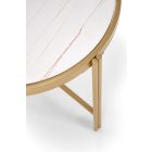 Fatima dohányzóasztal (2 db-os szett) – fehér márvány / arany