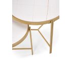 Fatima dohányzóasztal (2 db-os szett) – fehér márvány / arany