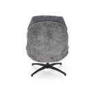 Dario hintázó forgófotel lábtartóval – szürke