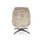 Dario hintázó forgófotel lábtartóval – bézs