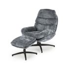 Dario hintázó forgófotel lábtartóval – kék