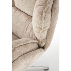 Guido forgófotel – bézs / króm