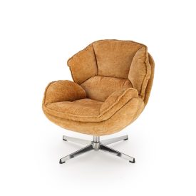 Guido forgófotel – mustár / króm