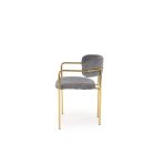 K537 szék – szürke / arany