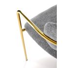 K537 szék – szürke / arany