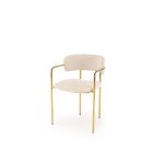 K537 szék – krém / arany