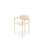 K537 szék – krém / arany