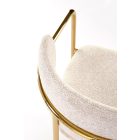 K537 szék – krém / arany