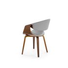 K544 szék – szürke / dió