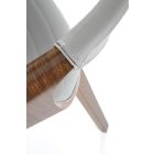 K544 szék – szürke / dió