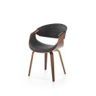 K544 szék – fekete / dió