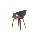 K544 szék – fekete / dió