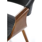 K544 szék – fekete / dió