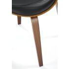 K544 szék – fekete / dió