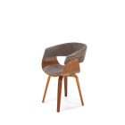 K545 szék – szürke / dió