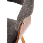 K545 szék – szürke / dió