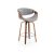 H123 bárszék – szürke / dió