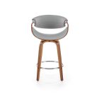 H123 bárszék – szürke / dió